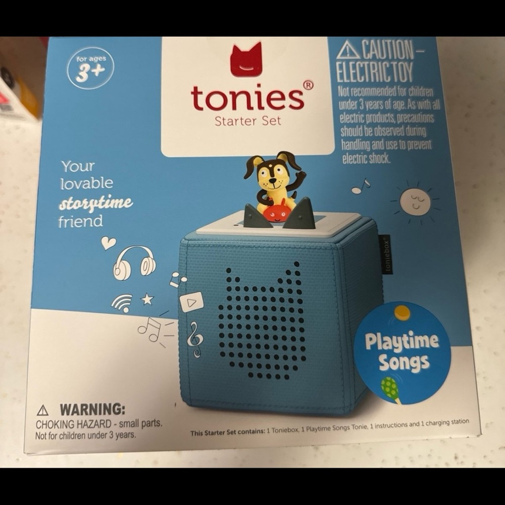 Tonies Starter Set Blue with Playtime Songs NEW